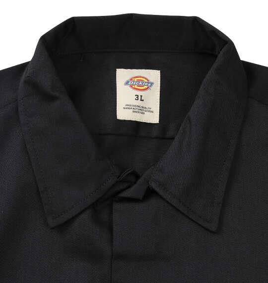大きいサイズ メンズ DICKIES 574 長袖 ワーク シャツ ORIGINAL FIT ブラック 1277-6310-2 3L 4L 5L