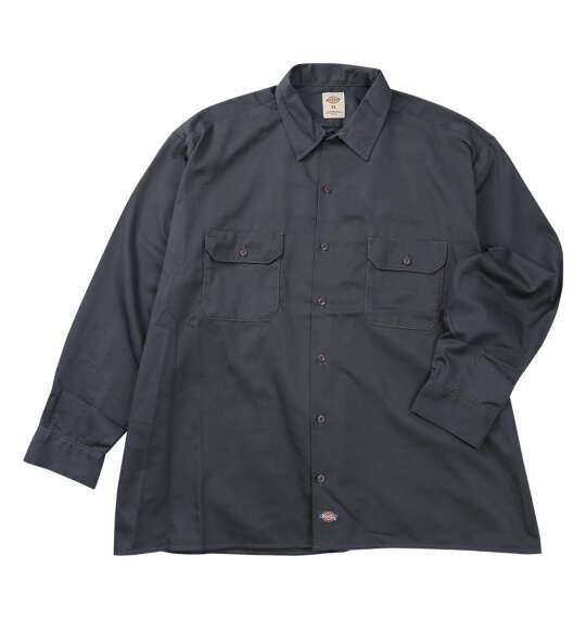 大きいサイズ メンズ DICKIES 574 長袖 ワーク シャツ ORIGINAL FIT チャコールグレー 1277-6310-3 3L 4L 5L