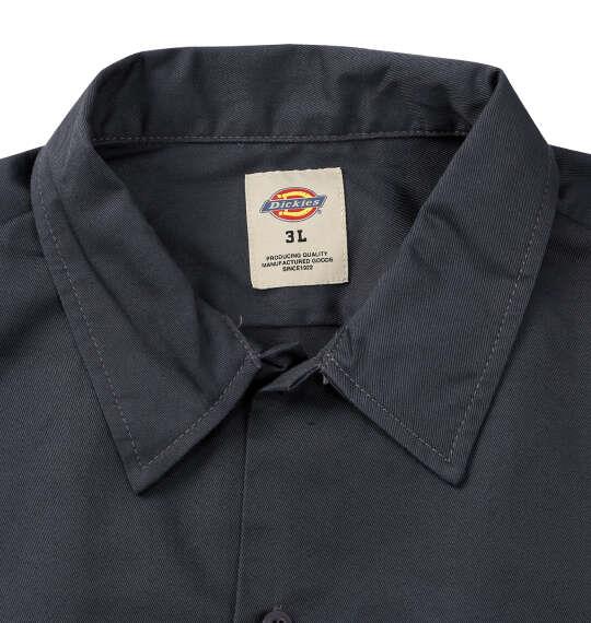 大きいサイズ メンズ DICKIES 574 長袖 ワーク シャツ ORIGINAL FIT チャコールグレー 1277-6310-3 3L 4L 5L