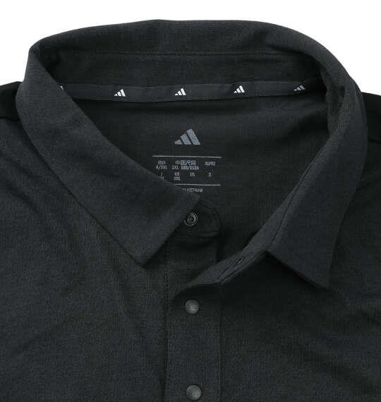 大きいサイズ メンズ adidas golf バックグラフィック 長袖 ポロシャツ カーボン 1278-6301-2 3XL 4XL 5XL