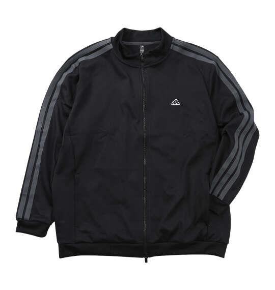 大きいサイズ メンズ adidas golf スリーストライプス フルジップ トラック ジャケット ブラック 1278-6302-2 3XL 4XL 5XL