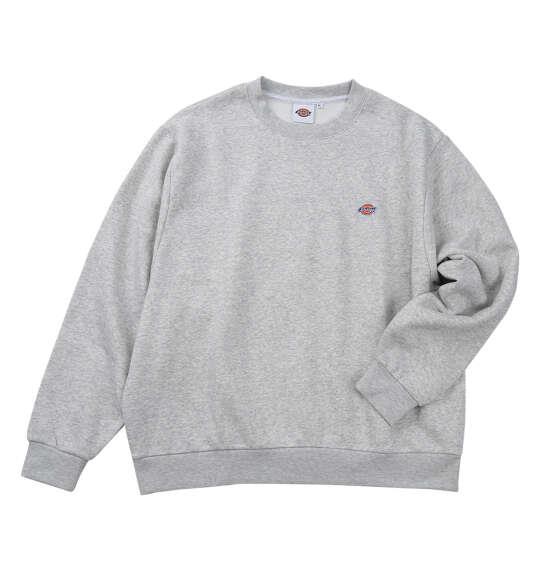 大きいサイズ メンズ DICKIES エンブロイダリーロゴ クルー スウェット ヘザーグレー 1278-6620-1 3L 4L 5L