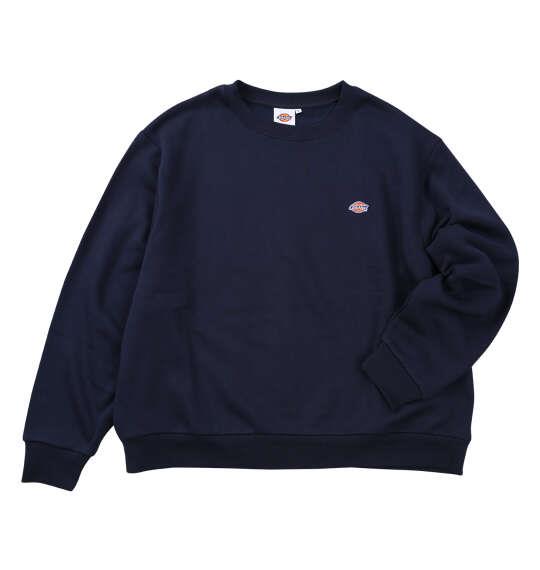 大きいサイズ メンズ DICKIES エンブロイダリーロゴ クルー スウェット ネイビー 1278-6620-3 3L 4L 5L