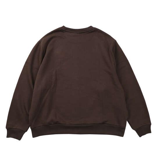 大きいサイズ メンズ DICKIES エンブロイダリーロゴ クルー スウェット ダークブラウン 1278-6620-4 3L 4L 5L