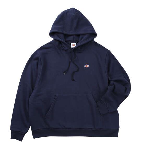 大きいサイズ メンズ DICKIES エンブロイダリーロゴ プル パーカー ネイビー 1278-6621-3 3L 4L 5L