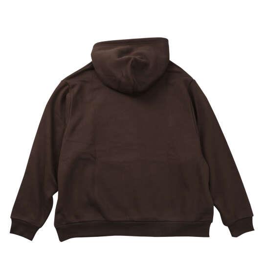 大きいサイズ メンズ DICKIES エンブロイダリーロゴ プル パーカー ダークブラウン 1278-6621-4 3L 4L 5L
