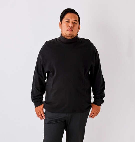 大きいサイズ メンズ Mc.S.P タートルネック 長袖 Tシャツ ブラック 1278-6671-1 3L 4L 5L 6L 8L