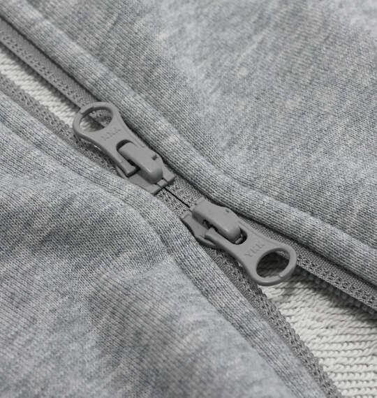 大きいサイズ メンズ adidas ESS+3S スウェット フルジップ フーディ ミディアムグレーヘザー 1248-6312-1 3XL 4XL 5XL