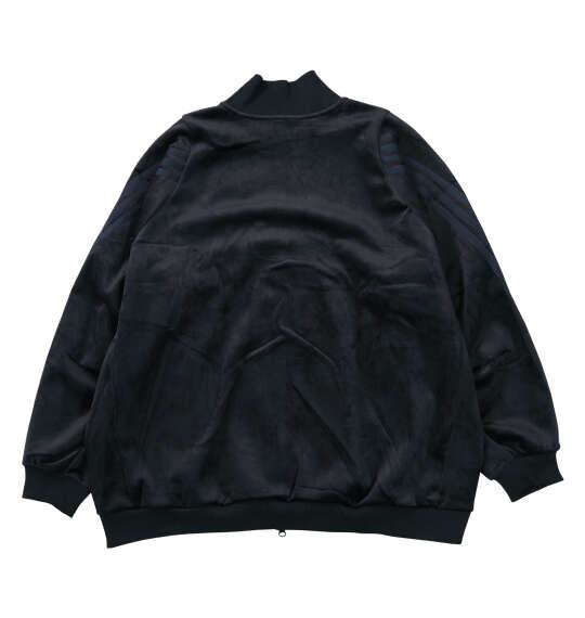 大きいサイズ メンズ adidas STADIUM VELOR トラック ジャケット ブラック 1248-6315-1 4XL 5XL