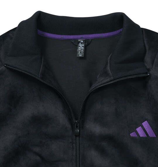 大きいサイズ メンズ adidas STADIUM VELOR トラック ジャケット ブラック 1248-6315-1 4XL 5XL