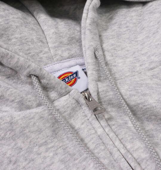 大きいサイズ メンズ DICKIES エンブロイダリーロゴ フルジップ パーカー ヘザーグレー 1278-6622-1 3L 4L 5L