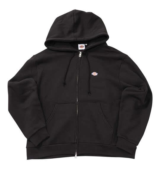 大きいサイズ メンズ DICKIES エンブロイダリーロゴ フルジップ パーカー ブラック 1278-6622-2 3L 4L 5L