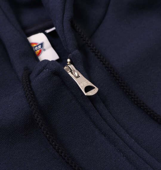 大きいサイズ メンズ DICKIES エンブロイダリーロゴ フルジップ パーカー ネイビー 1278-6622-3 3L 4L 5L