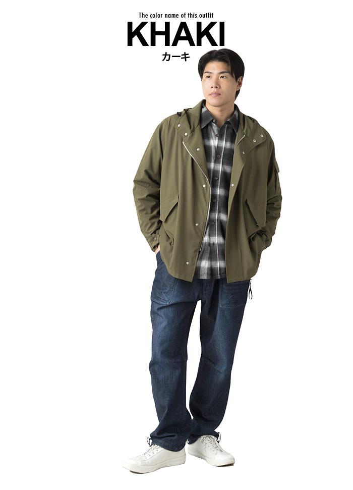 大きいサイズ メンズ DANIEL DODD 裏メッシュ ストレッチ モッズ コート 撥水加工 秋冬新作 azb-260402 【fre】