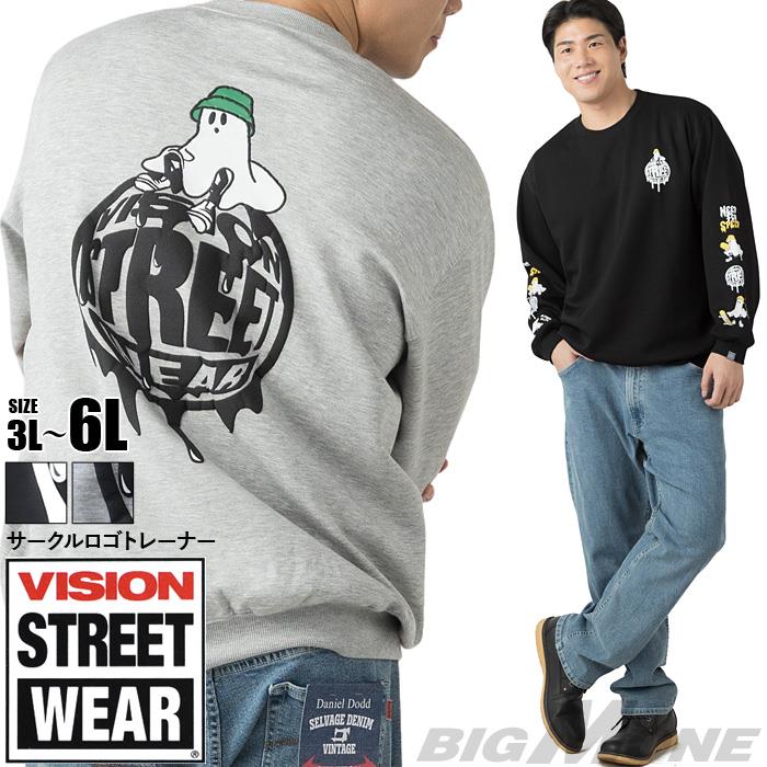 大きいサイズ メンズ VISION STREET WEAR サークルロゴ トレーナー 秋冬新作 6705700 【fre】