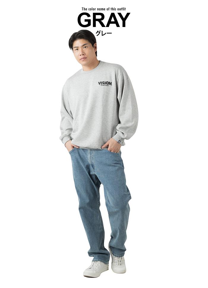 大きいサイズ メンズ VISION STREET WEAR ゴースト トレーナー 秋冬新作 6705701 【fre】