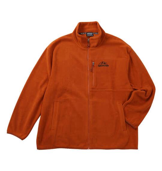 大きいサイズ メンズ OUTDOOR PRODUCTS フリース ジャケット オレンジ 1253-6330-3 3L 4L 5L 6L 7L 8L