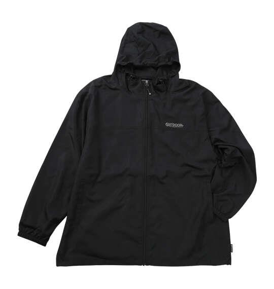 大きいサイズ メンズ OUTDOOR PRODUCTS タフタ裏メッシュ ジャケット ブラック 1253-6333-2 3L 4L 5L 6L 7L 8L