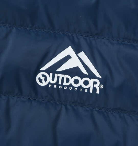大きいサイズ メンズ OUTDOOR PRODUCTS 中綿 キルト × エステル ダンボール ジャケット ネイビー 1253-6334-1 3L 4L 5L 6L 7L 8L