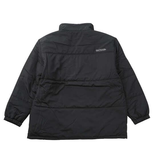 大きいサイズ メンズ OUTDOOR PRODUCTS タフタ裏アルミ 中綿 キルト ジャケット ブラック 1253-6335-2 3L 4L 5L 6L 7L 8L