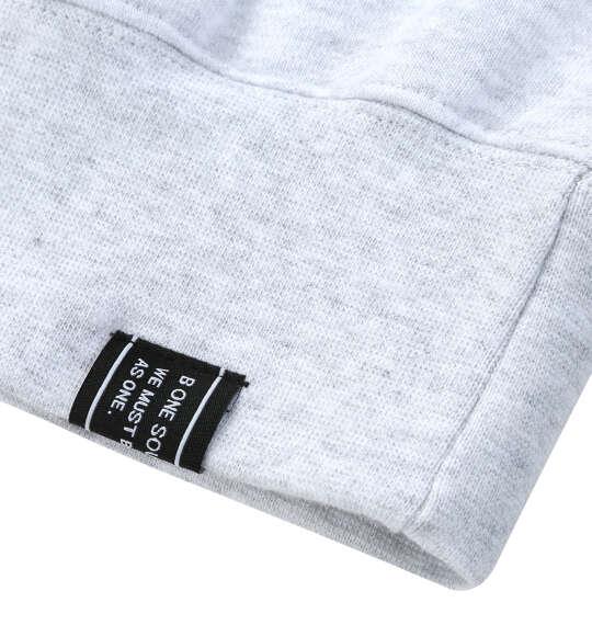 大きいサイズ メンズ b-one-soul DUCK DUDEロゴシートプリント クルー スウェット ホワイト杢 1258-6361-1 3L 4L 5L 6L
