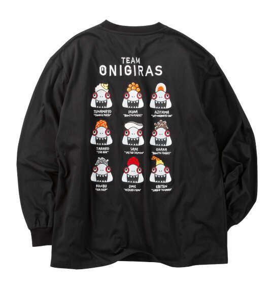 大きいサイズ メンズ MOG MONSTERS オニギラス 長袖 Tシャツ ブラック 1278-6640-2 3L 4L 5L 6L