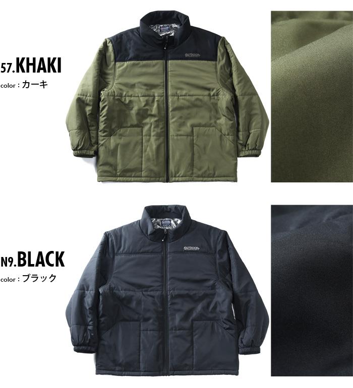 大きいサイズ メンズ OUTDOOR PRODUCTS アウトドアプロダクツ 切替 中綿 スタンド ブルゾン 秋冬新作 c1661e 【fre】