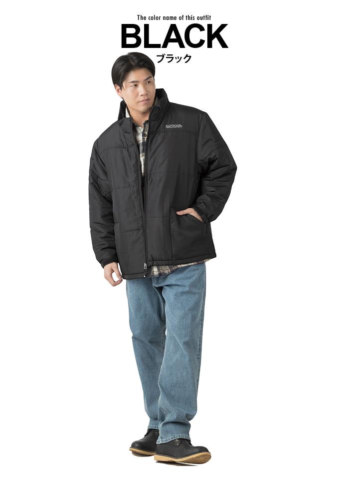 大きいサイズ メンズ OUTDOOR PRODUCTS アウトドアプロダクツ 切替 中綿 スタンド ブルゾン 秋冬新作 c1661e 【fre】