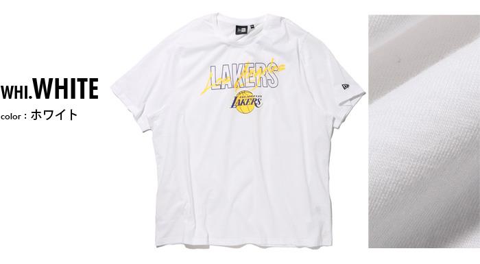 大きいサイズ メンズ NEW ERA ニューエラ NBA レイカーズ 半袖 Tシャツ LA LAKERS USA直輸入 60758768