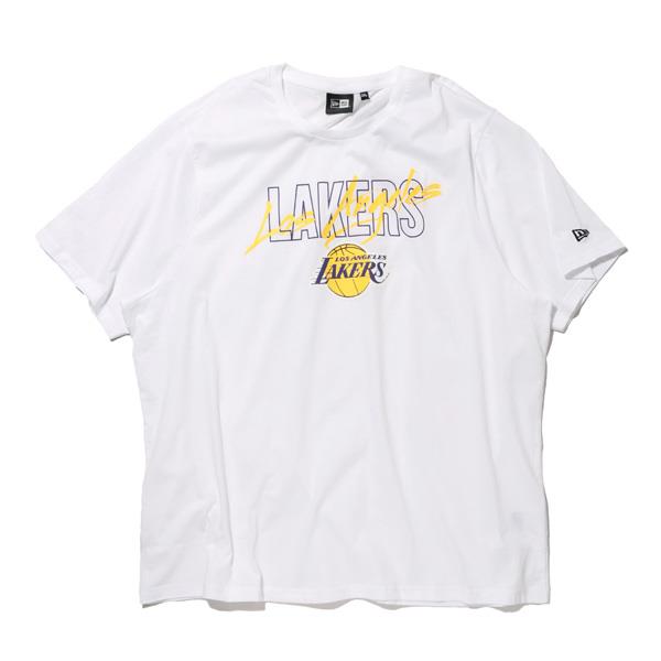 大きいサイズ メンズ NEW ERA ニューエラ NBA レイカーズ 半袖 Tシャツ LA LAKERS USA直輸入 60758768