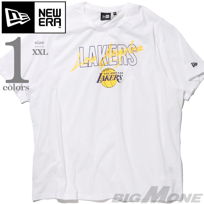 大きいサイズ メンズ NEW ERA ニューエラ NBA レイカーズ 半袖 Tシャツ LA LAKERS USA直輸入 60758768