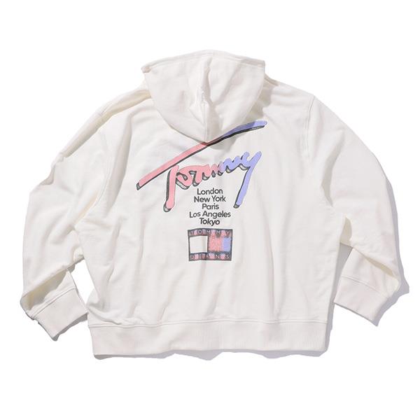 大きいサイズ メンズ TOMMY JEANS トミージーンズ ロゴプリント プルオーバー パーカー USA直輸入 dm0dm23129