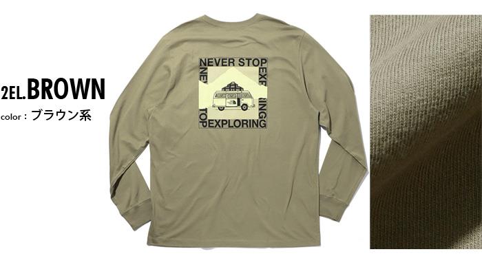 大きいサイズ メンズ THE NORTH FACE ノースフェイス プリント 長袖 Tシャツ USA直輸入 nf0a8gmm-2el