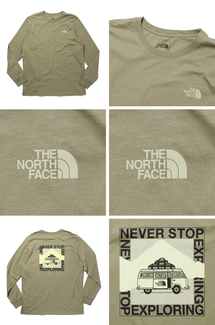 大きいサイズ メンズ THE NORTH FACE ノースフェイス プリント 長袖 Tシャツ USA直輸入 nf0a8gmm-2el