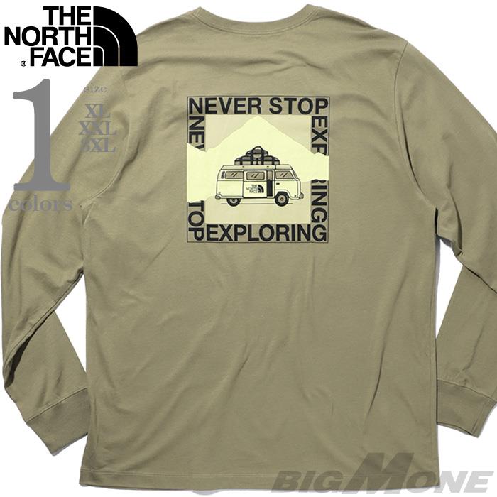 大きいサイズ メンズ THE NORTH FACE ノースフェイス プリント 長袖 Tシャツ USA直輸入 nf0a8gmm-2el