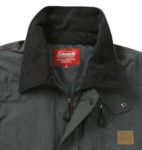 大きいサイズ メンズ Coleman ナイロン 中綿 ジャケット チャコール 1273-6390-1 3L 4L 5L 6L 8L