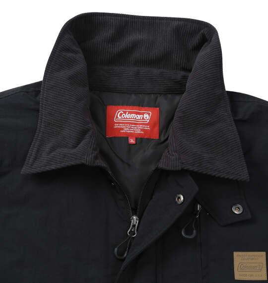 大きいサイズ メンズ Coleman ナイロン 中綿 ジャケット ブラック 1273-6390-2 3L 4L 5L 6L 8L