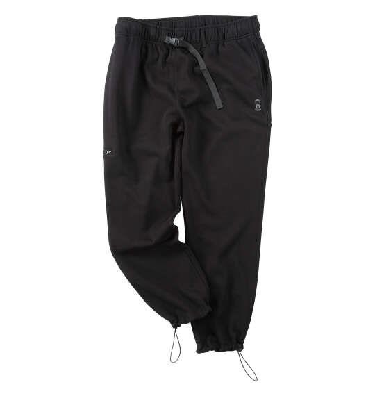 大きいサイズ メンズ Coleman 裏起毛 スウェット パンツ ブラック 1274-6353-2 3L 4L 5L 6L 8L