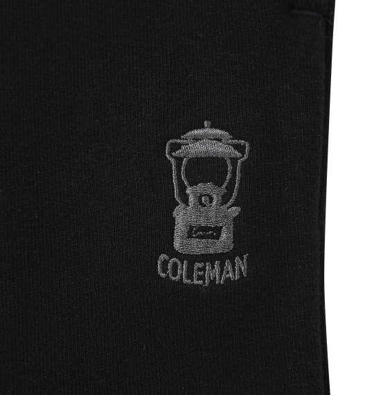大きいサイズ メンズ Coleman 裏起毛 スウェット パンツ ブラック 1274-6353-2 3L 4L 5L 6L 8L
